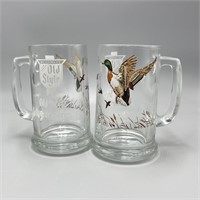 2 Old Style Collector Series II Beer Mugs