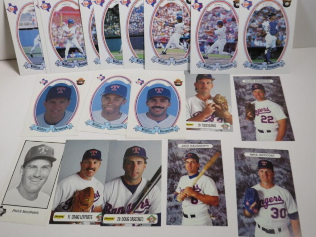 TEXAS RANGERS PICTURES POST CARDS