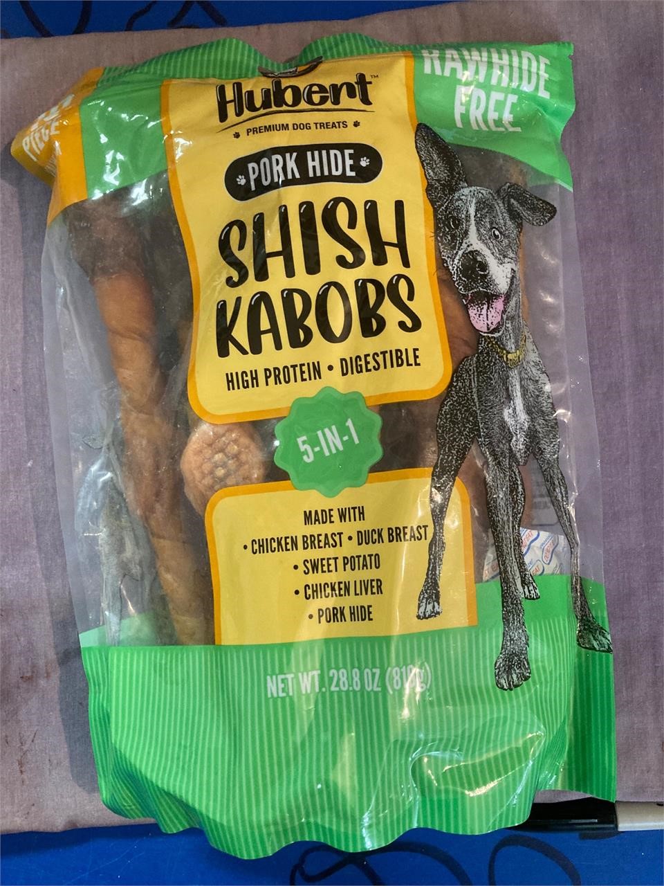 Pork Hide Shish Kabob Dog Treats