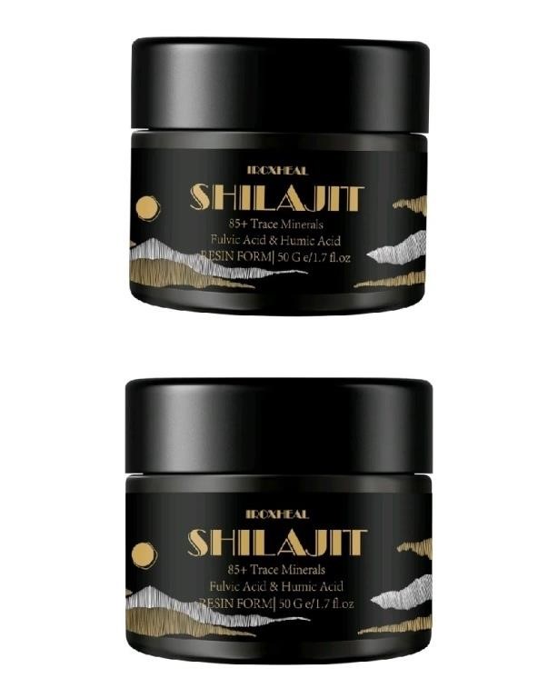 New Lot of 2 Iroxheal Himalayan Shilajit Resin50g