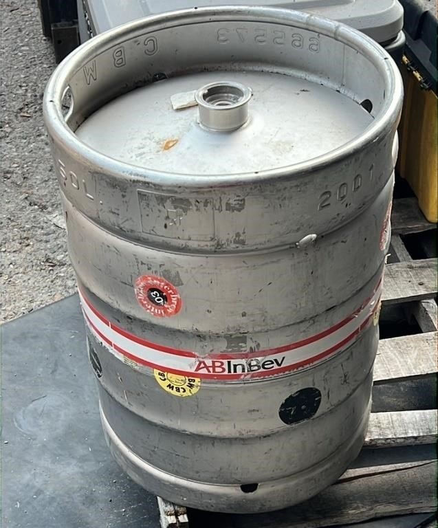 AB InBev 50L Beer Keg. EMPTY