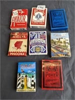 lot of 8 playing cards