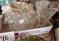 Clear Glassware, Vases