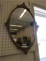 24" X 16.5" ANTIQUE FRAMED MIRROR