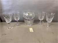 Waterford Crystal Vase & Goblets