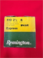 Box of 25 Remington .410 2 1/2" 6 Shot Shells