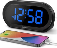 NEW $30 Small Digital Alarm Clock w/USB Port