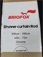 BRIOFOX shower curtain rod 43in-73in