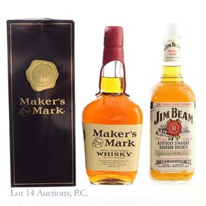 Maker's Mark & Jim Beam Bourbon (2)