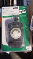 OUTDOOR HEAVY DUTY 24 HOUR MANUAL TIMER