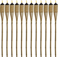 TIKI Brand Coated Torch  57 in Bamboo  12-Pack