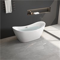 67 Freestanding Soaking Bathtub with Feet