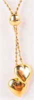 Jewelry 14kt Yellow Gold Heart Necklace
