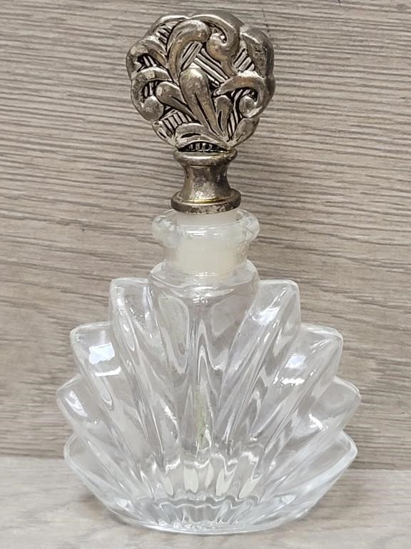 Godinger Silver & Crystal Perfume Bottle