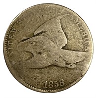 1858 Flying Eagle Cent - AG