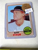 1968 Topps Card #300 Rusty Staub, Houston