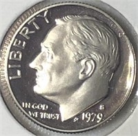 1979-S Roosevelt Proof Dime Type 2