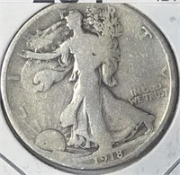 1918-S Walking Half Dollar
