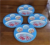 Melamine Summertime Divided Plates