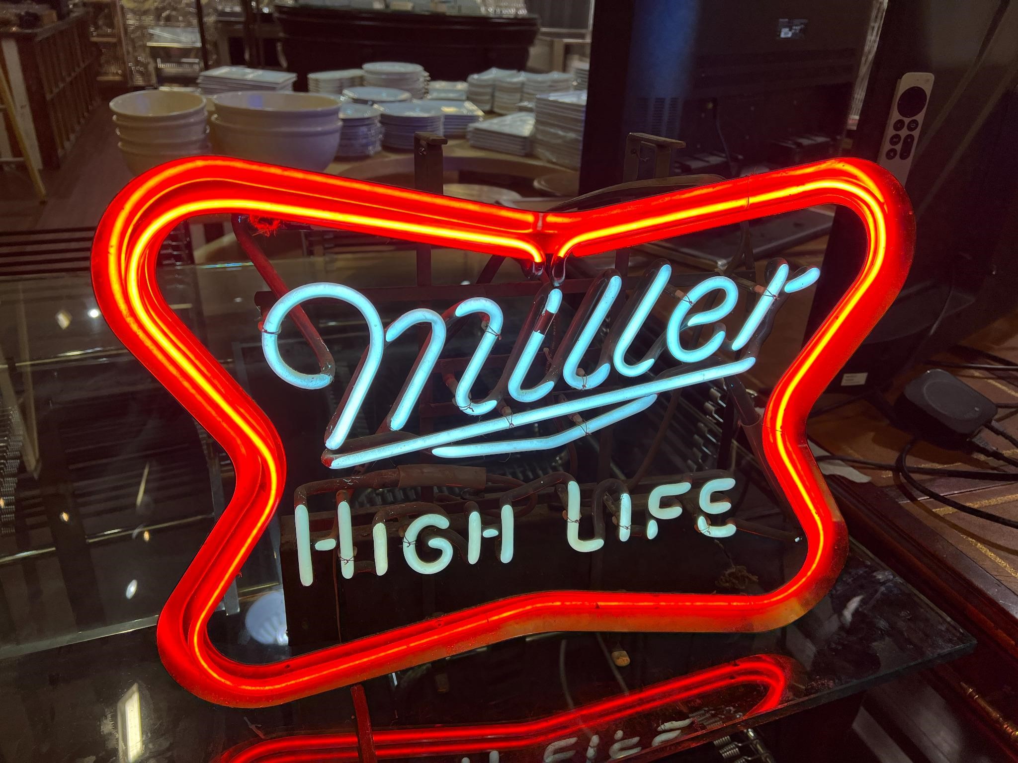 Antique Miller High Life Neon Sign