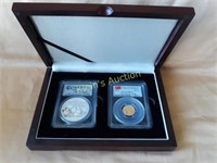 2013 gold & silver Panda Set MS70 PCGS coins
