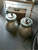 Pair of heavy-duty hanging lights