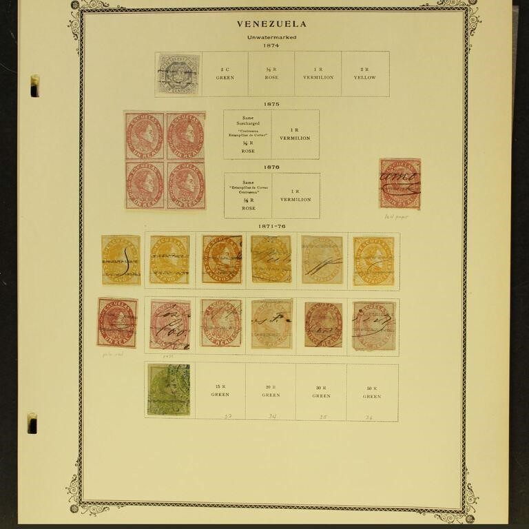 Venezuela Stamps 1870s-1950s Used and Mint hinged