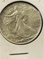 1943 90% Silver Walking Liberty HalfDollar