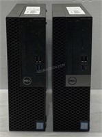 Lot of 2 Dell Optiplex 3050/5060 Computers - Used