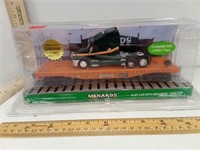 Menard's Exclusive Flatcar W/Menard's Tractor Nib