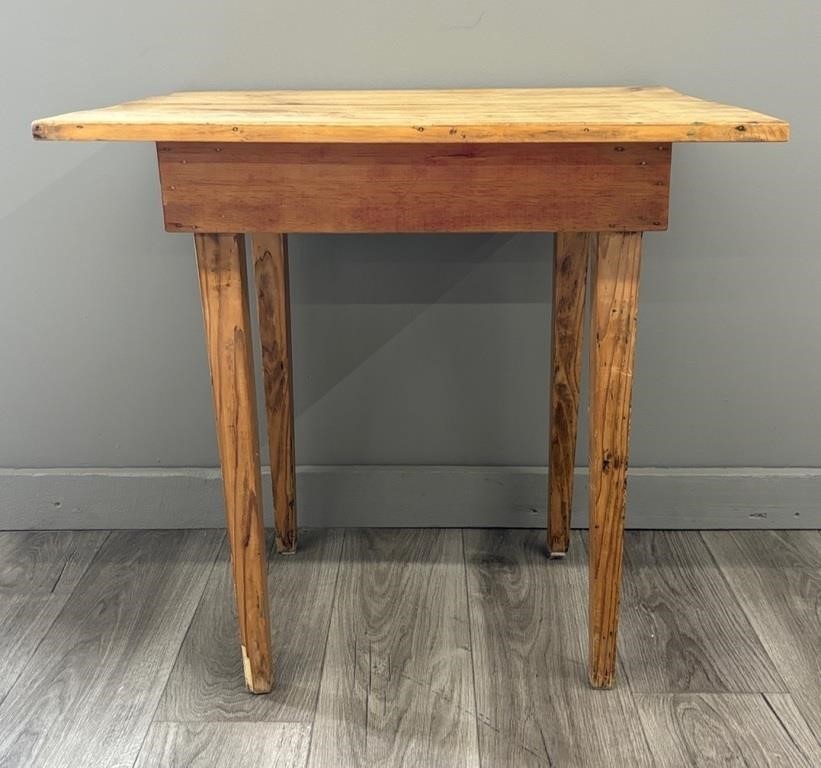 Rustic Wood Side Table or Work Table