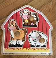 C4)  Melissa and Doug wooden puzzle