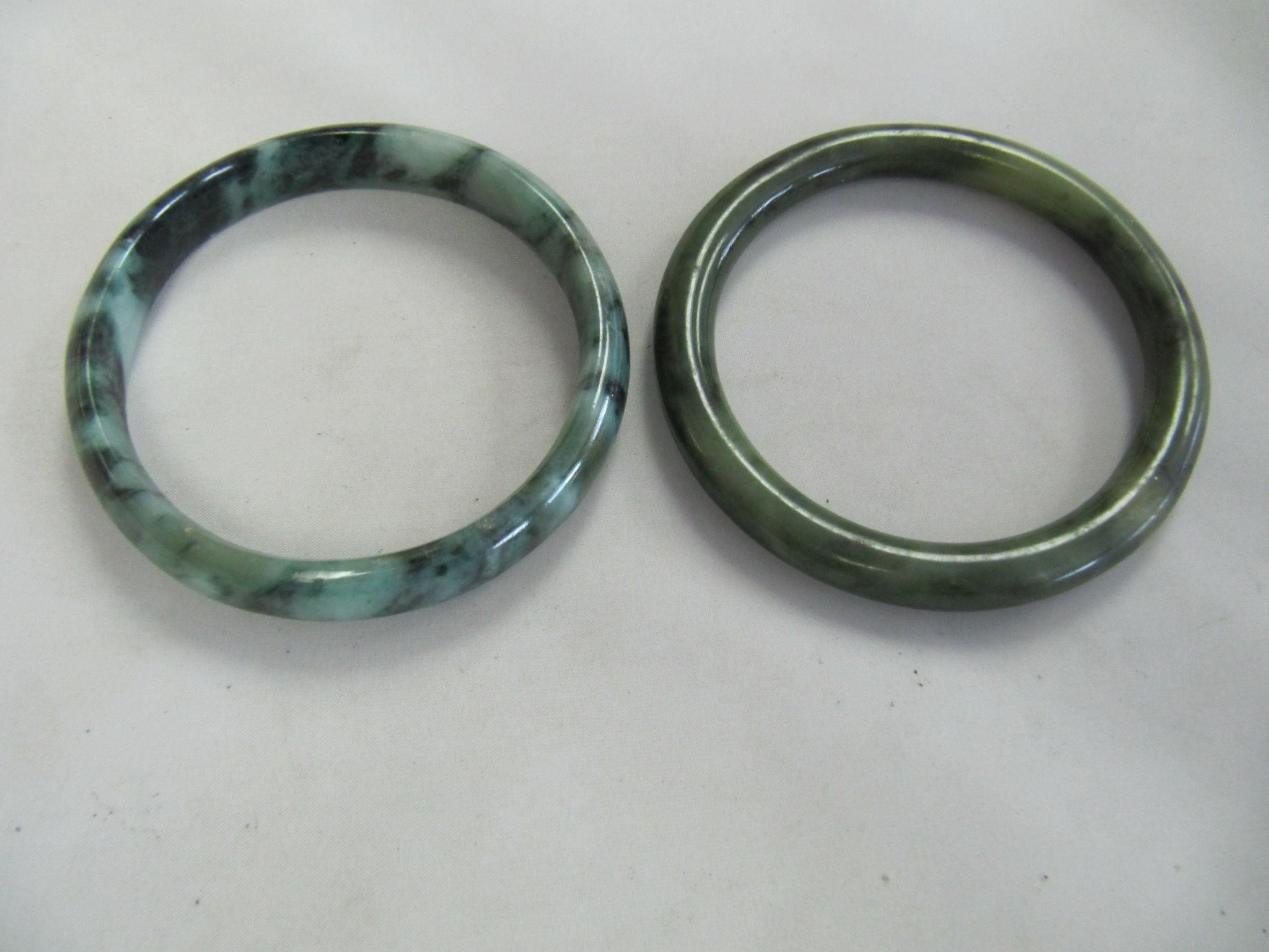 HEAVY "JADE" COLOURED BANGLES