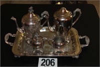 Silver Plate Tray Setting