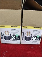 6 Industrial 30 Amp Locking Plugs NIP