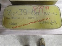 1 tin 7.62x39, 660 round Russia