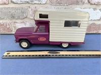 1960'S TONKA CAMPER TRUCK, PURPLE & WHITE WITH