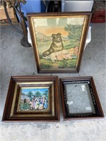 LOT OF WOODEN DEEP WELL PICTURE FRAMES