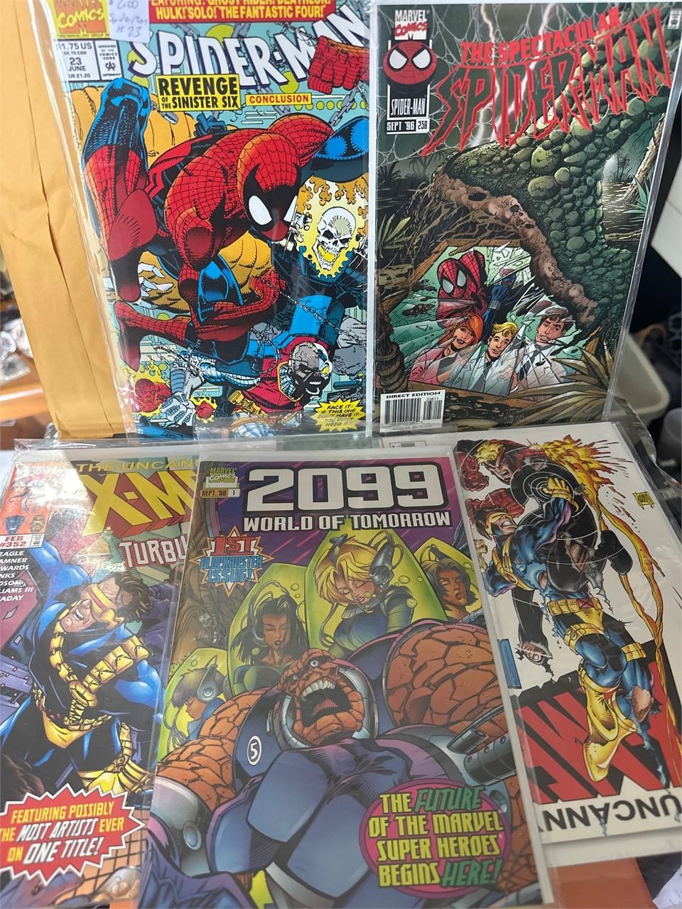 Rare vintage spiderman and x men comics