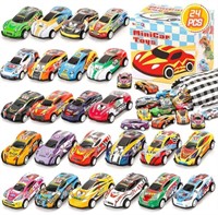 (new)SevenQ Toy Cars for Kids,24Pcs Race Cars