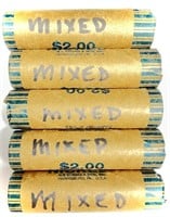 (5) Roll Mixed Date Jefferson Nickel Lot