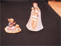 Two Hummel figurines: Lullaby #24/1 and
