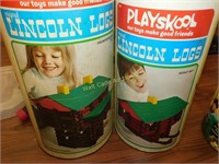 Lincoln Logs and Wooden Building Blocks - Mixed