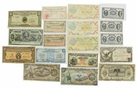 (18) VINTAGE MEXICO REVOLUTIONARY-ERA PAPER MONEY