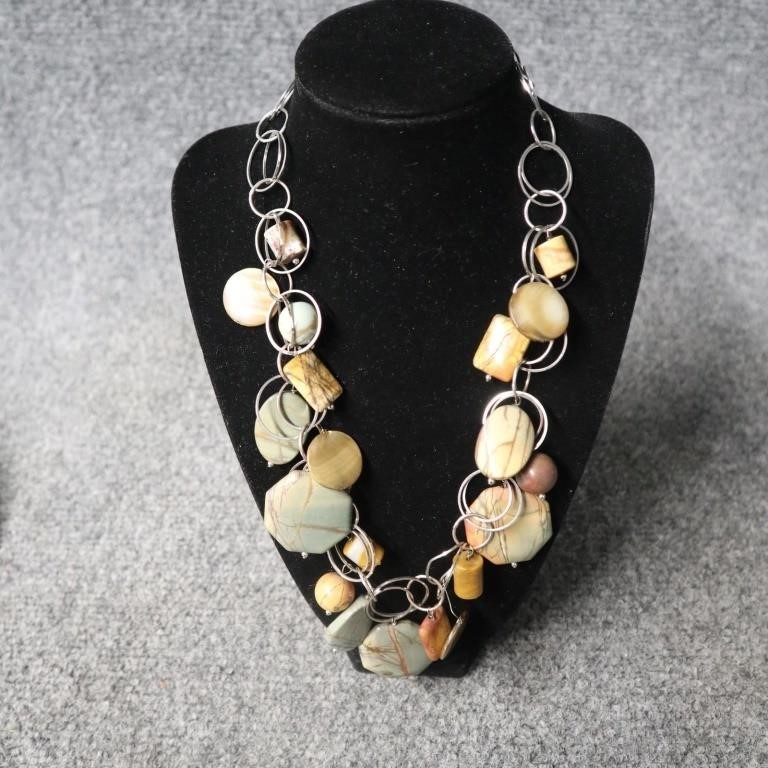 Jasper Retro Necklace