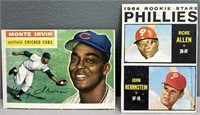 1956 Monte Irvin & 1964 Richie Allen RC Baseball