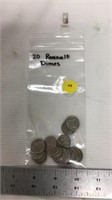 20 Roosevelt dimes