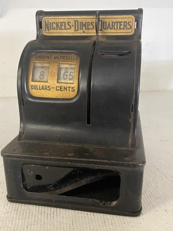 Vintage Uncle Sams 3 Coin Register Bank