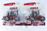 (2) Case IH Steiger 550 Tractors