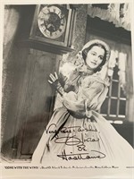 Gone with the Wind Olivia de Havilland signed movi